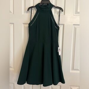 New with Tags Hunter Green Juniors A-line dress size 13/14